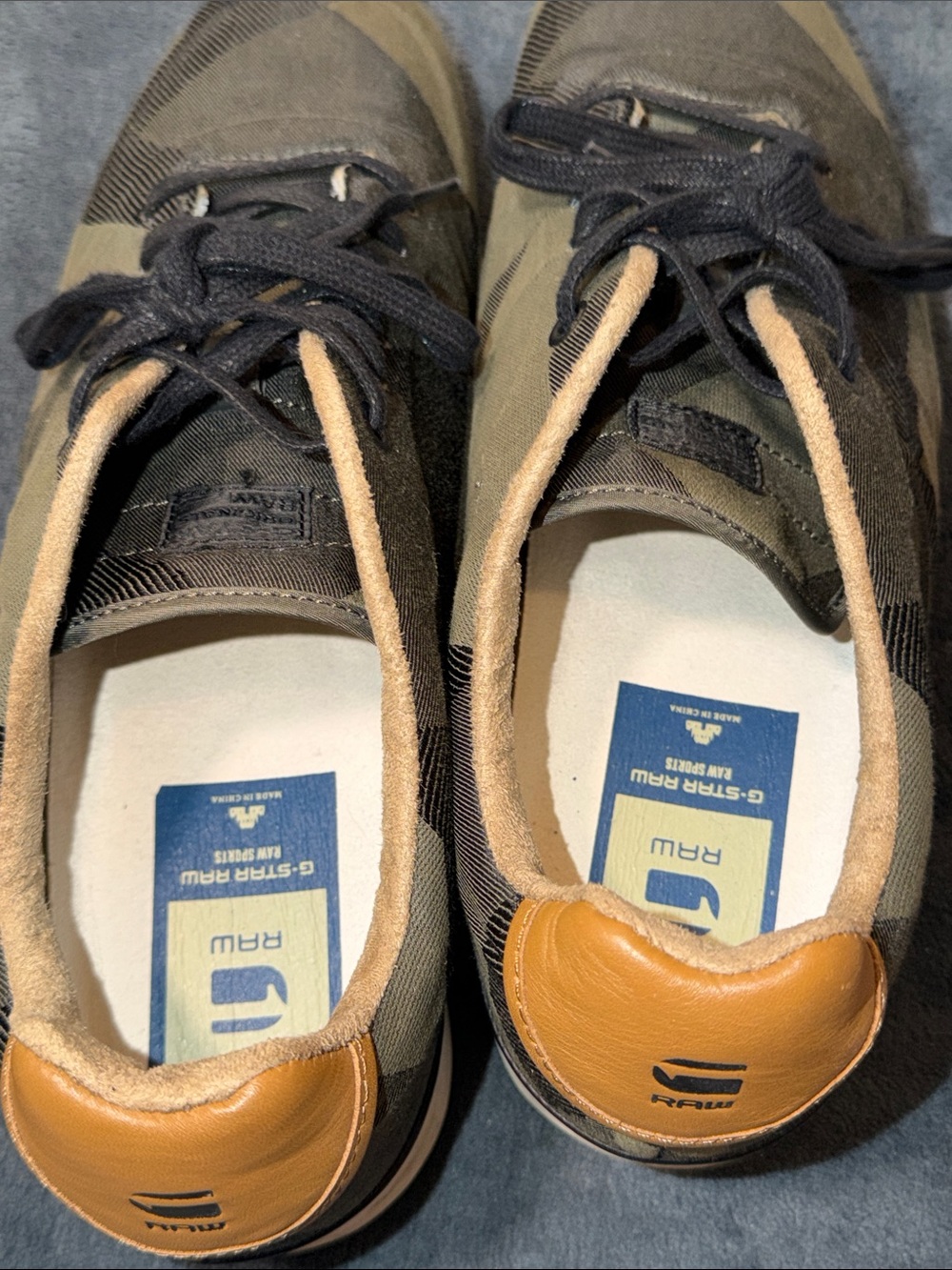 G-Star Raw Mens Camouflage Sneakers NEVER WORN size 11 - Picture 4 of 6